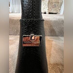 Salvatore Ferragamo black leather purse for women